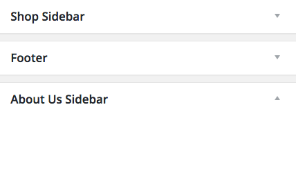Simple Page Sidebars New Area